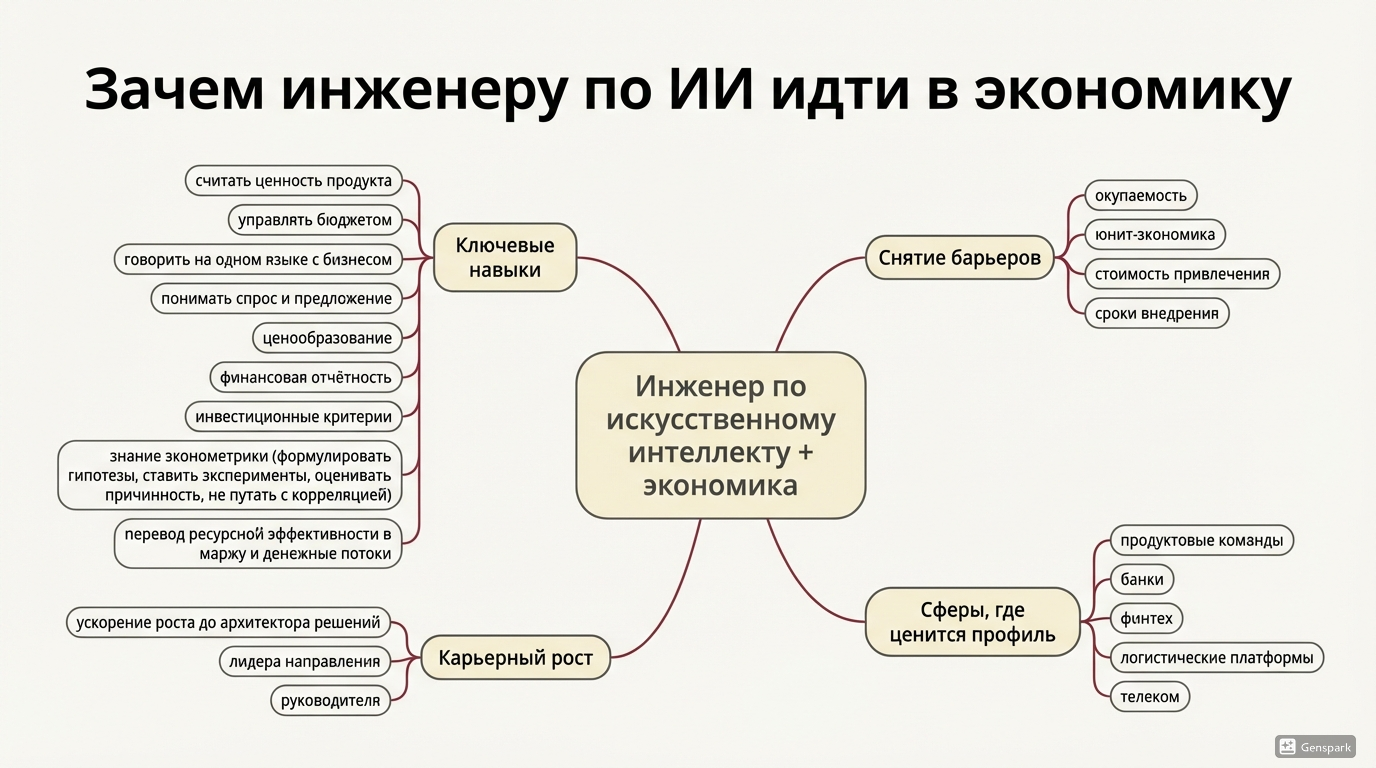 Зачем инженеру ИИ идти в экономику