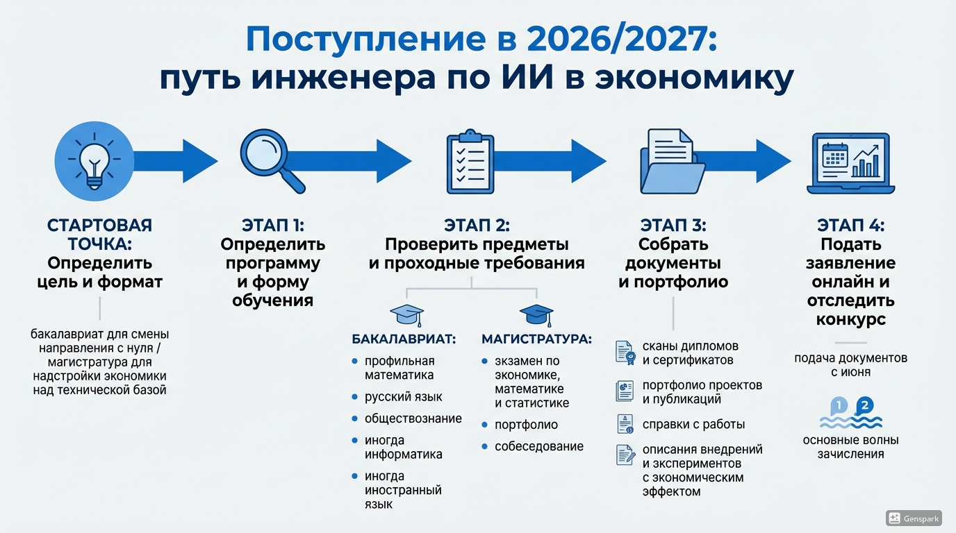Поступление в 2026/2027 на экономику
